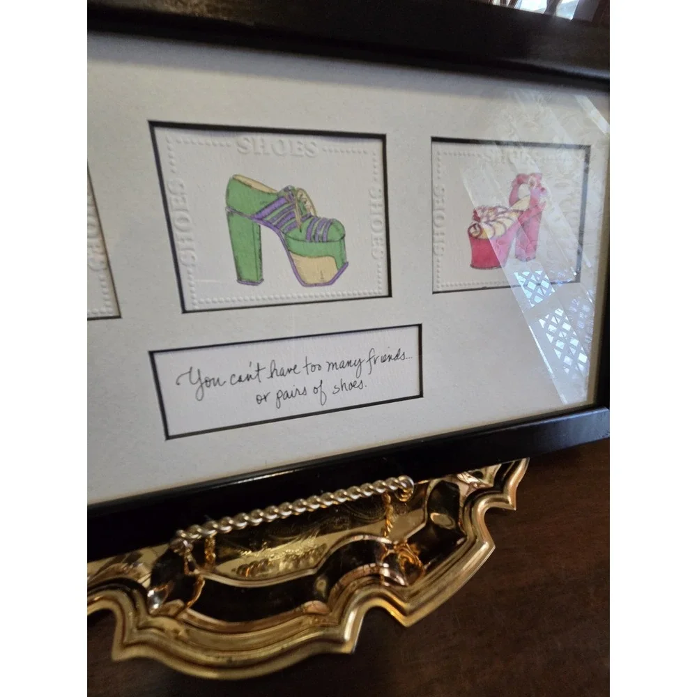 L McCool Shoe Art Picture, Friends, Retro, 70's Vibe
